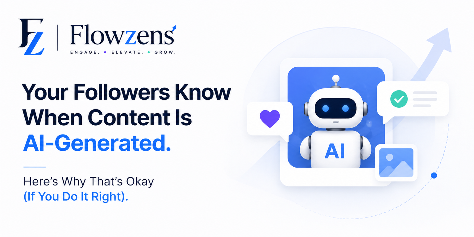 Your Followers Know When Content Is AI-Generated. Here's Why That's Okay (If You Do It Right)