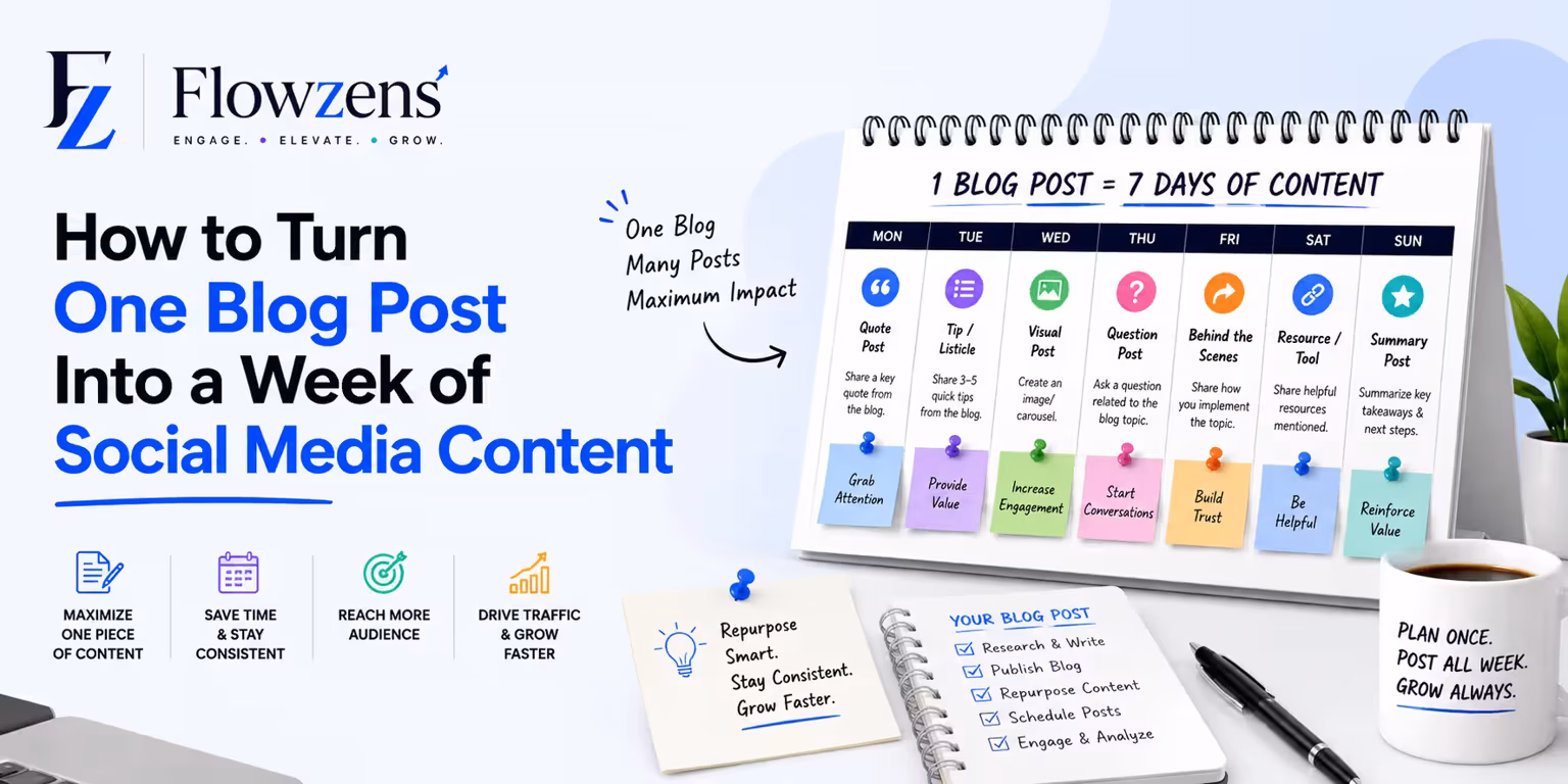 How to Turn One Blog Post Into a Week of Social Media Content