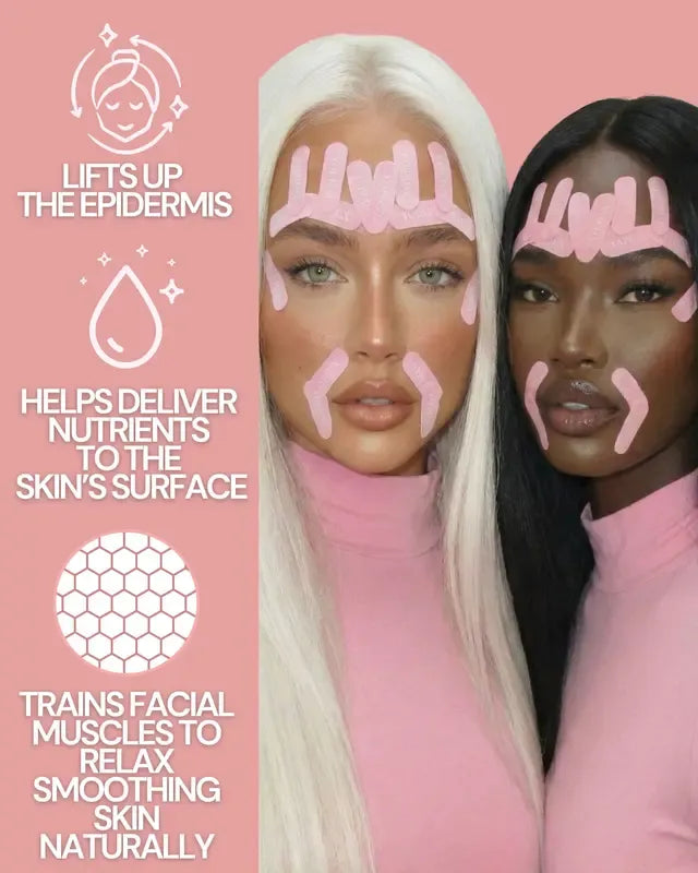 Cinta Facial Antiarrugas Japonesa - El secreto nocturno para combatir el paso del tiempo mientras duermes.