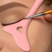Plantilla de silicona reutilizable para delineador de ojos, herramienta de maquillaje, aplicador de rímel, plantilla de lápiz labial y accesorios de maquillaje.